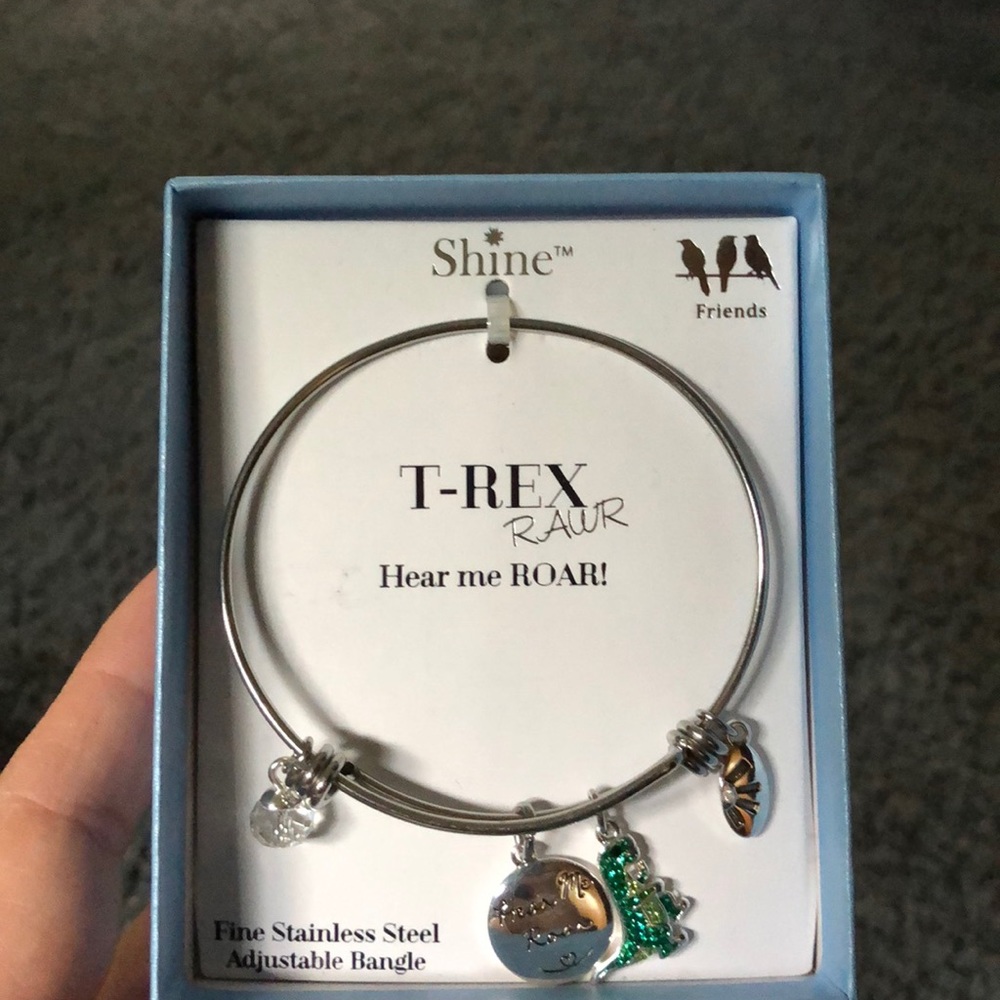 Shine T-Rex Stainless Steel Adjustable Bracelet